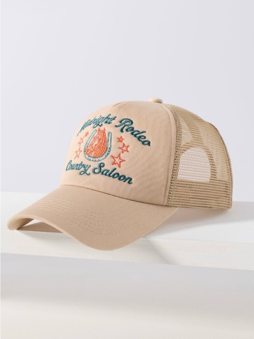 Worn/West Anthropologie Midnight Rodeo Trucker Hat NWT country western